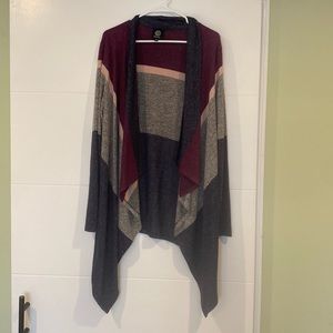 Blue purple gray open cardigan size xl